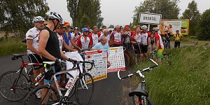 Bruntál - cílová a konečná etapa celého putování Na kole dětem 2015 - 125 km 